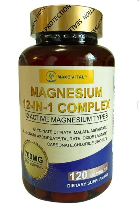 Make Vital™ Magnesium Complex 700 mg 12-in-1, 120 capsules