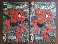 Spider-Man #1 (1990) - Silver Variant - Two Copies