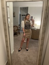 Khaki Mini Skirt Size XS