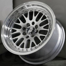 16x8 Silver Machined Wheels Avid1 Av12 4x1004x114.3 25 Set Of 4 73.1