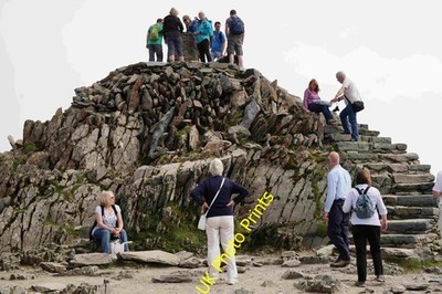 Photo A2 Snowdon Summit Gwastadnant The magnet for walkers and train pas c2014