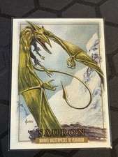 2024 SkyBox Marvel Masterpieces 92 Platinum Sauron #76 Leather