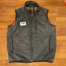 Simms Fishing Run Black Lightweight Primaloft Zip Puffer Jacket Vest Mens Medium
