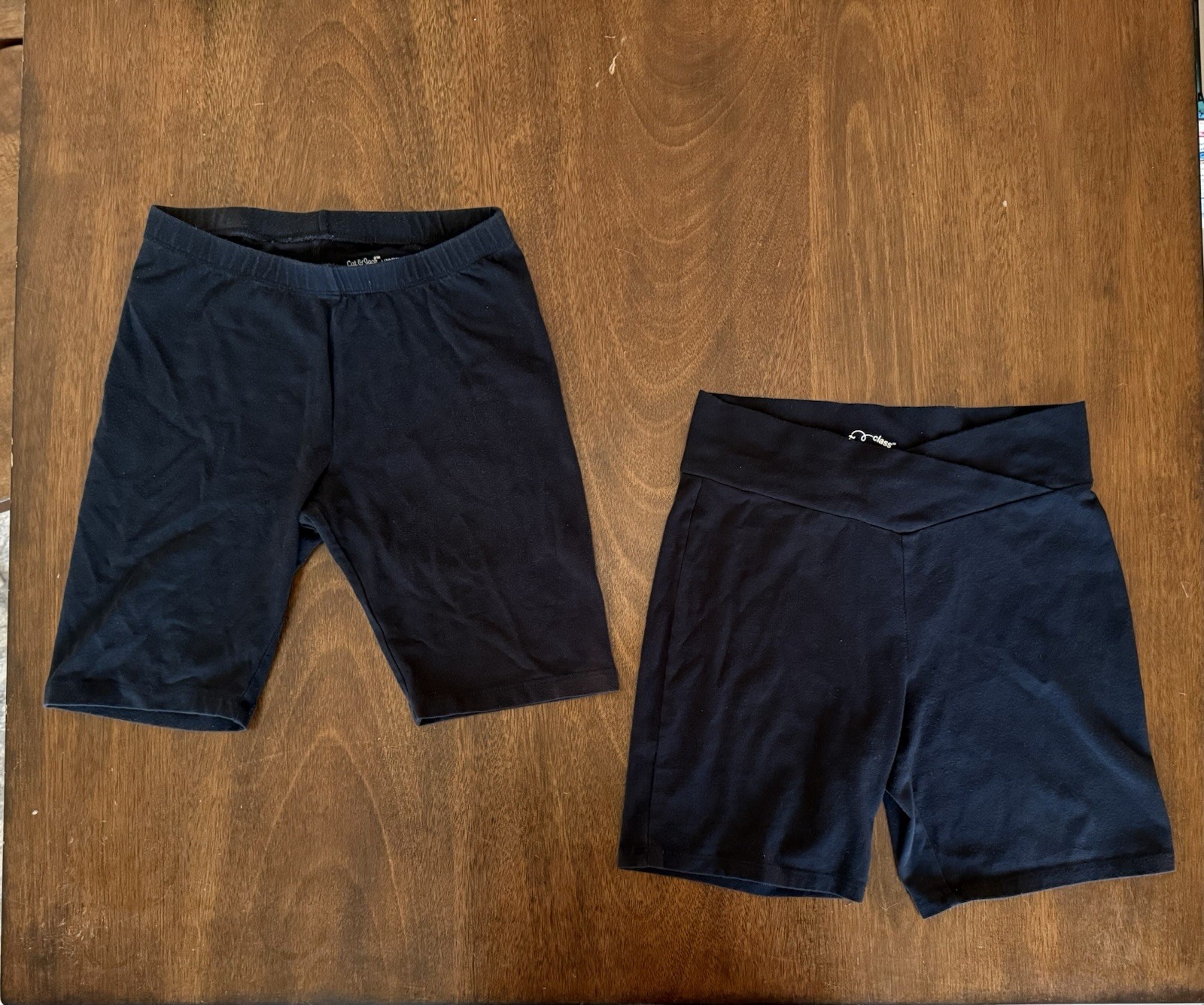 Girls Biker Shorts Bundle Size Large 10/12 Black Cat & Jack Art Class-image