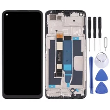 For OPPO Realme 8 5G RMX3241 LCD Display Screen Touch Digitizer Assembly + Frame