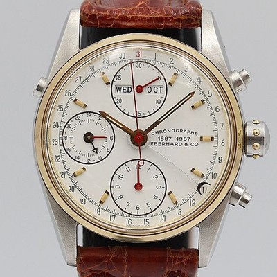 EBEL Navy Master 32012 B AT Triple Calendar Wristwatch Mens Authentic