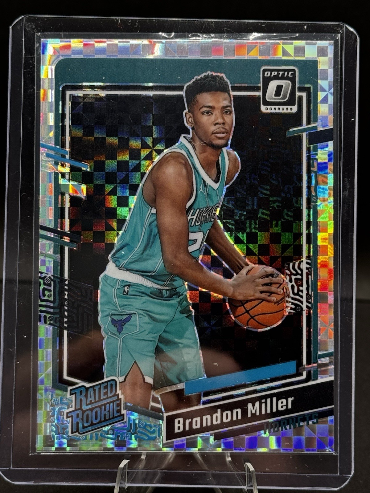 2023-24 Donruss Optic - Rated Rookie Brandon Miller #219 Checkerboard Prizm (RC)