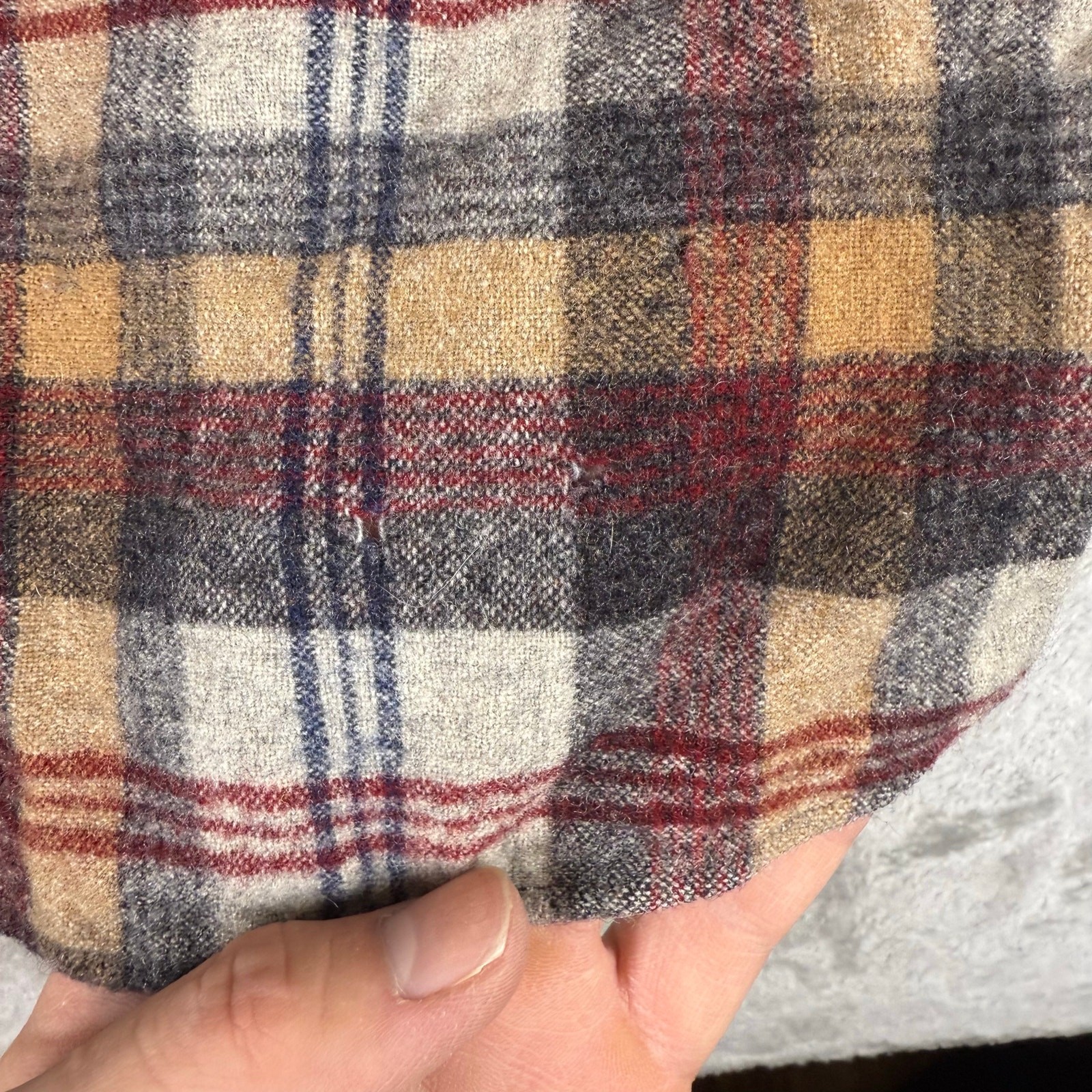 Vintage 60s Pendleton Button Down Wool Shirt Flan… - image 4