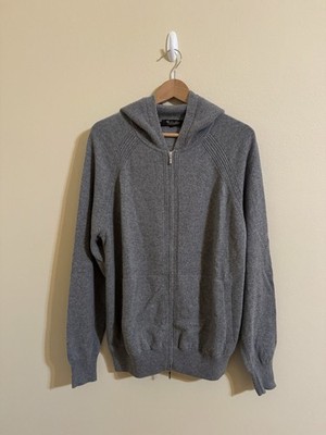 Loro Piana☆BABY CASHMERE☆ Loro Piana 100% Baby Cashmere Merano Bomber Hooded Jacket Sweater