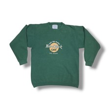 Vintage Hard Rock Hotel Cafe Las Vegas Pullover Green SANTEE Sweatshirt Men's L