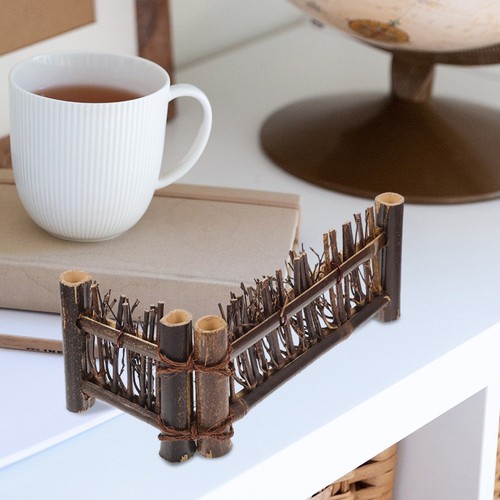  2 szt. Ogrodzenie dekoracyjne Miniaturowe ogrodzenie bambusowe do bonsai i doniczki Ornament - Zdjęcie 5 z 12