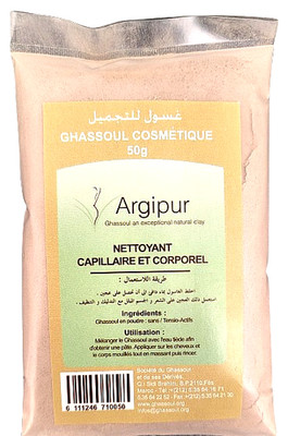 50 g Ghassoul Pulver Tonerde Wascherde Lavaerde Haar Shampoo Gesicht Körper