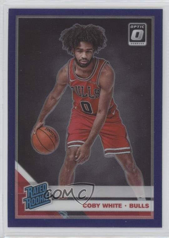 2019-20 Panini Donruss Optic Rated Rookie Purple Prizm Coby White #180 0o3x