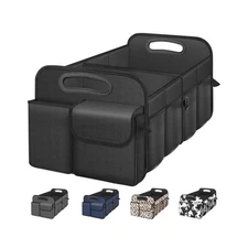 Trunk Organizer - Large Capacity, Waterproof - Collapsible - Black