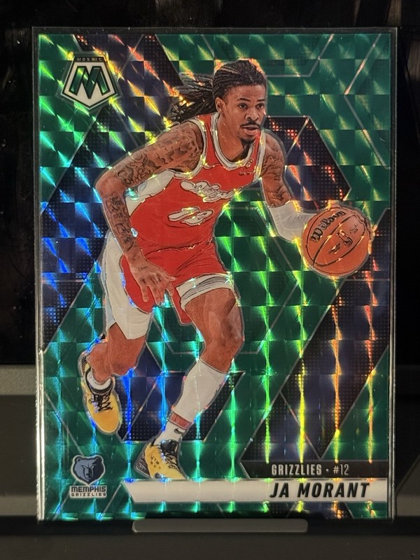 2024-25 Panini Mosaic - Ja Morant #195 Green Mosaic Prizm