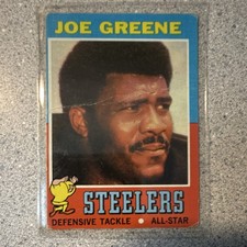 1971 Topps Joe Greene #245 All-Star Defensive Tackle Steelers Football Card