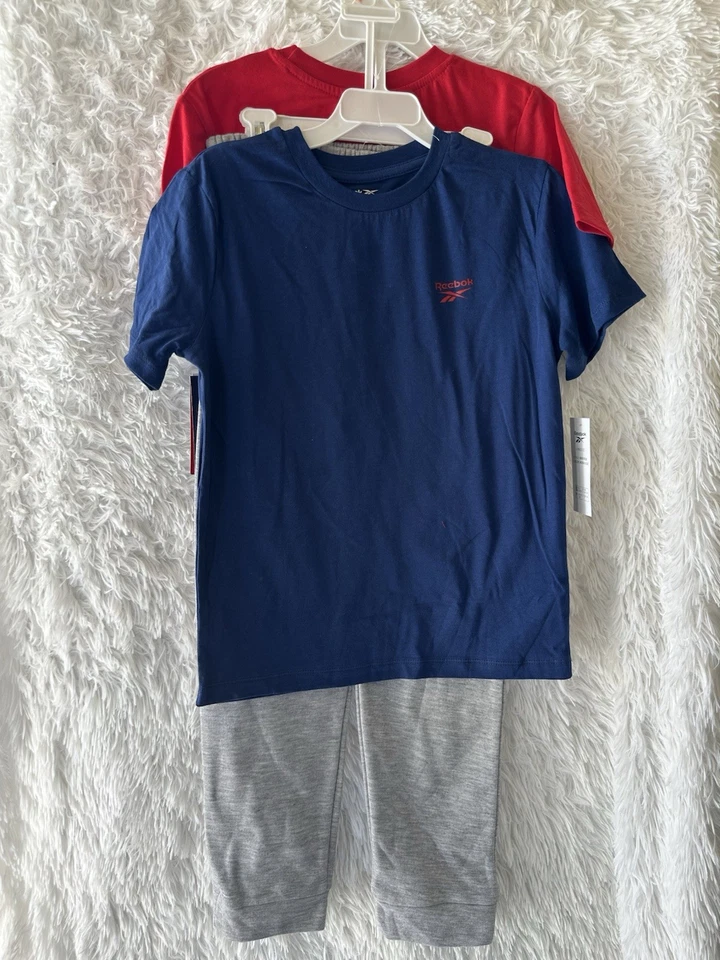 New kids Reebok boys 3 piece set 2- T-Shirts 1-set Of Pants in size 10 - Image 4 of 4