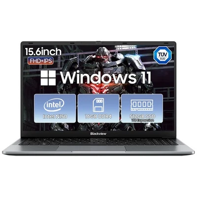 Portátil Blackview AceBook 6 15,6" Intel N150 16 GB 512 GB SSD Notebook Windows 11