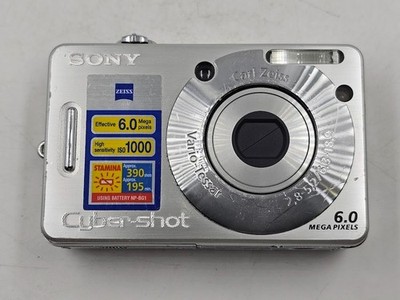 Sony Cyber-shot DSC-W50 6.0 MP Digital Camera Silver - Working