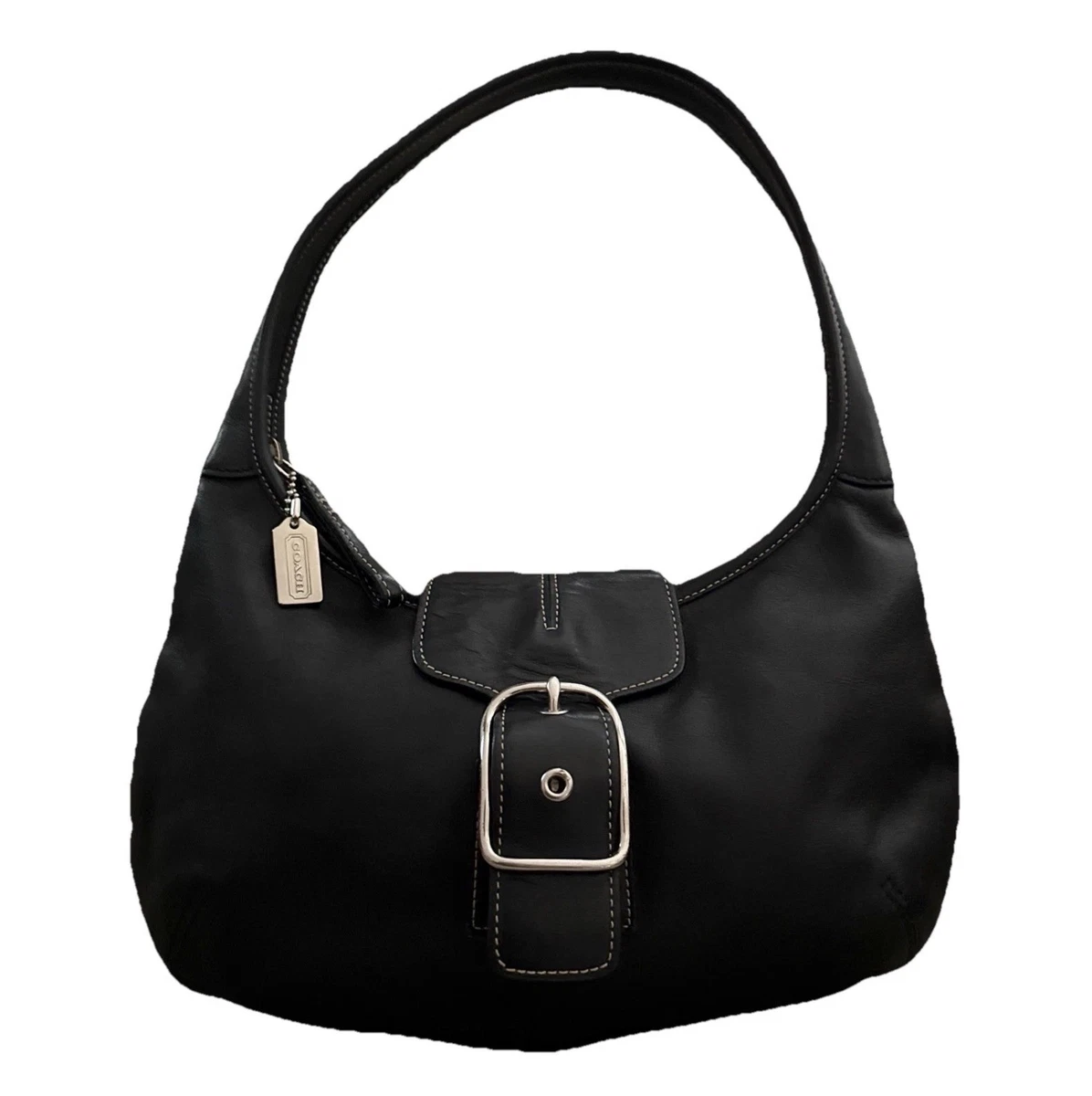 バッグ Coach Black Leather XL Ergo Tote Purse Coach ergo leather tote - Gem