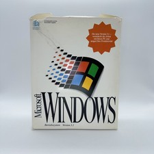 Microsoft Windows 3.1 Big Box 1992   7 Disket...