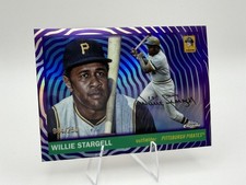 2025 Topps Chrome Platinum Anniversary Willie Stargell Toile Cream Purple /250
