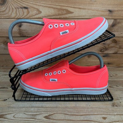 Vans Turnschuhe Damengröße UK 5 authentisch Lo Pro neonpink lachs Skaterschuhe