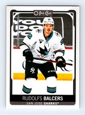 #399 2021-22 O-Pee-Chee Rudolfs Balcers San Jose Sharks
