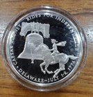 Delaware Franklin Mint 50 State Bicentennial Medal - Sterling Silver