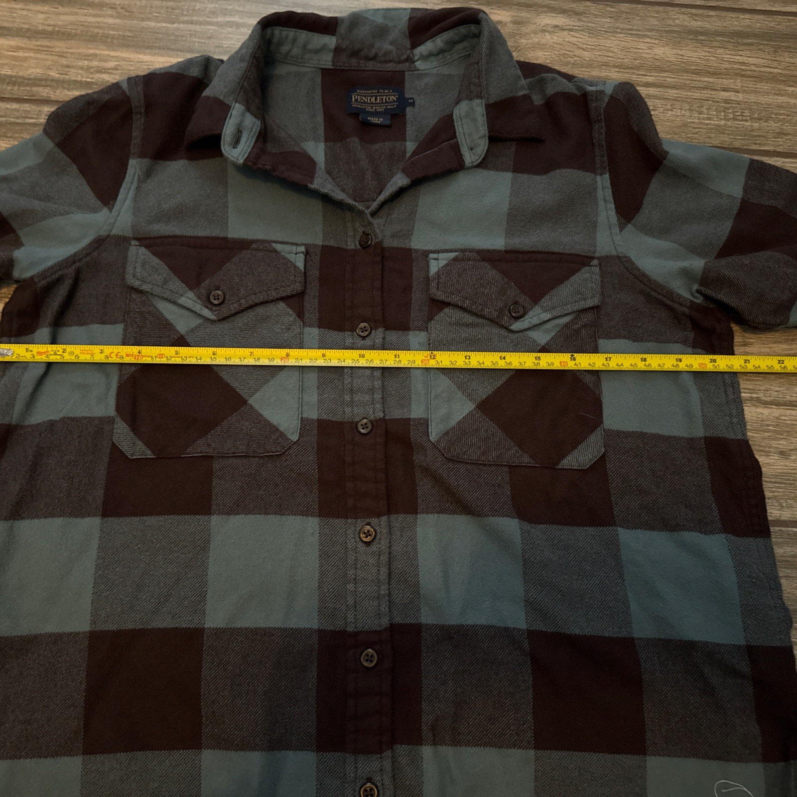 Pendleton Men Medium Wool Flannel Long Sleeve - image 7