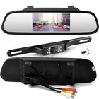 5" Rear View Mirror Monitor & LED Night Vision Camera Kit for Car Reversing