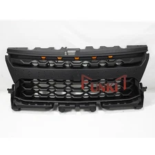 Front Grille Fit For Chevy Colorado 2021 2022 Black Grille W/Led Lights