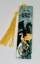 Fourth Wing Inspired Bookmark. Double Sided Metal Bookmark