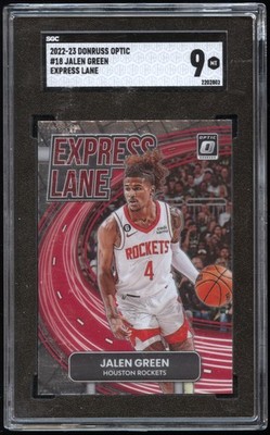 Jalen Green 2022-23 Donruss Optic Express Lane #18 Rockets Suns Low Pop