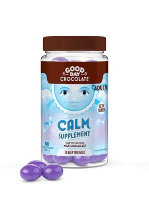 EXP 12/26 Good Day Chocolate Natural Calming Supplement for Adults, Chocolate, 8