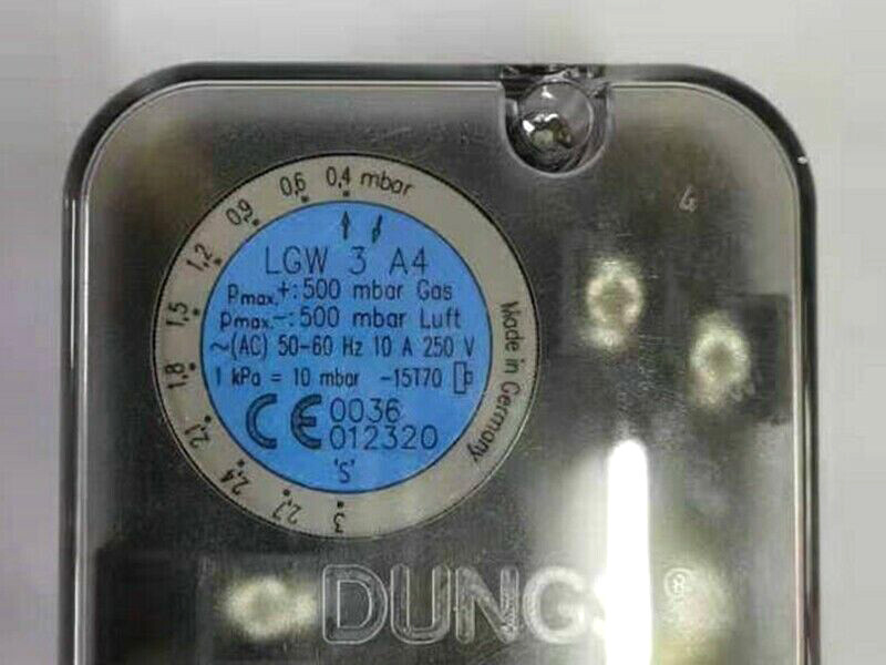 DUNGS LGW3A4 Air Pressure Switch with Test Button For Burner NewKD