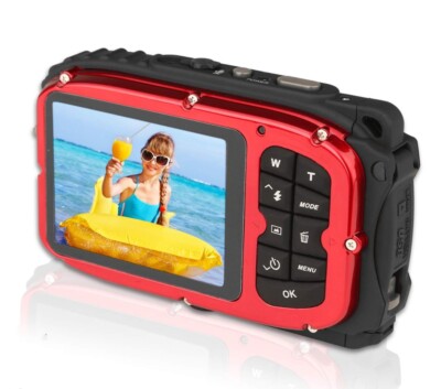 2.7'' LCD 16MP Digital Underwater 10m Waterproof Camera 8X Zoom Rechargeable