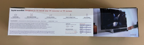 TRUST Asto USB Powered Soundbar for PC and TV Desktop Computer Speaker - Black - Picture 4 of 8