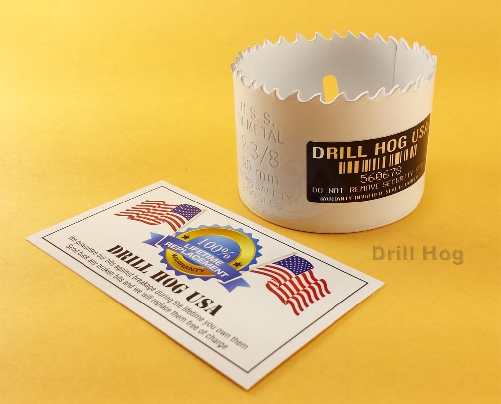 Drill Hog 1-9/16" Hole Saw Bi-Metal 1-9/16" Cutter Moly Life