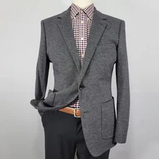 Bonobos Men's Sport Coat Blazer Two Button Gray Lanificio Fortex Slim Fit 42R