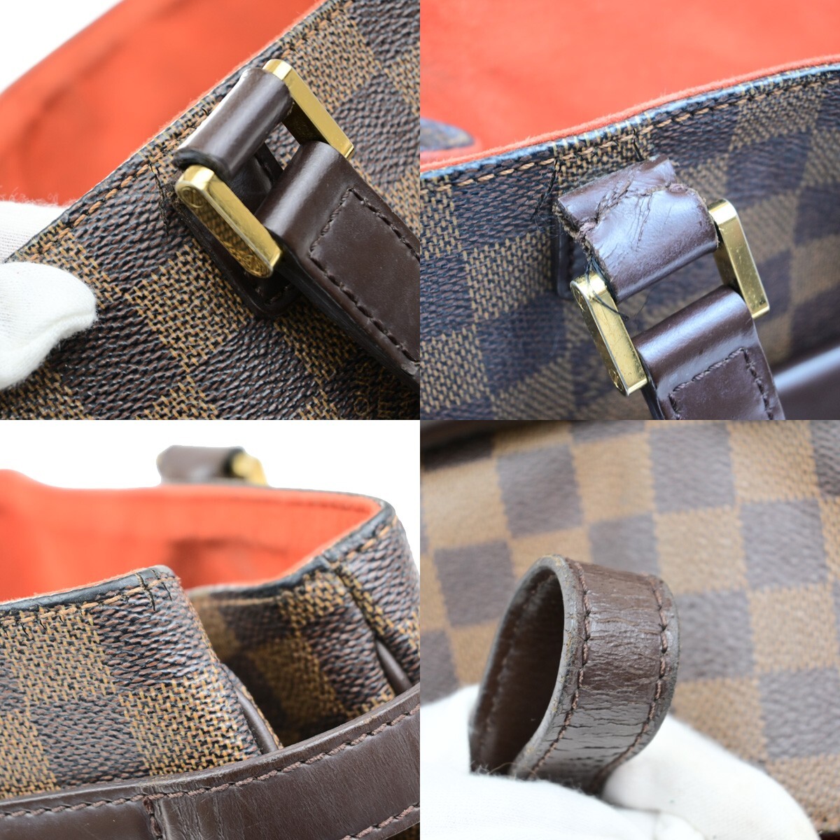 ダミエパターン ハンドバッグ ブラウン Louis Vuitton ダミエハンドバッグ - メルカリ