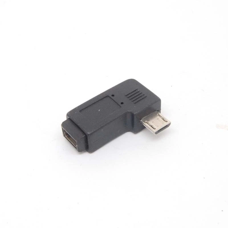 90 Degree left Angle Adapter micro USB Type A B male to mini USB feMale Charger - Image 3 of 4