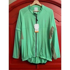 NWT Little Donkey Andy Lrge Lime Green Drytech 4 Way Stretch Jacket Zip Off Arms