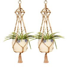 Handmade Flower Pot Hanging Baskets Macrame Plant Hanger Flowerpot Holder Net