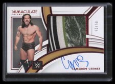 2022 Immaculate WWE Premium Autographs Red Cameron Grimes Patch Auto 5/25