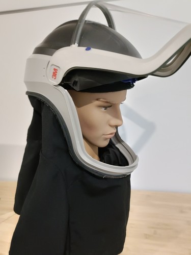 3M Versaflo Adflo M-407 Flip Up Face Shield Safety Helmet Flame Proof PAPR PPE - Picture 15 of 19