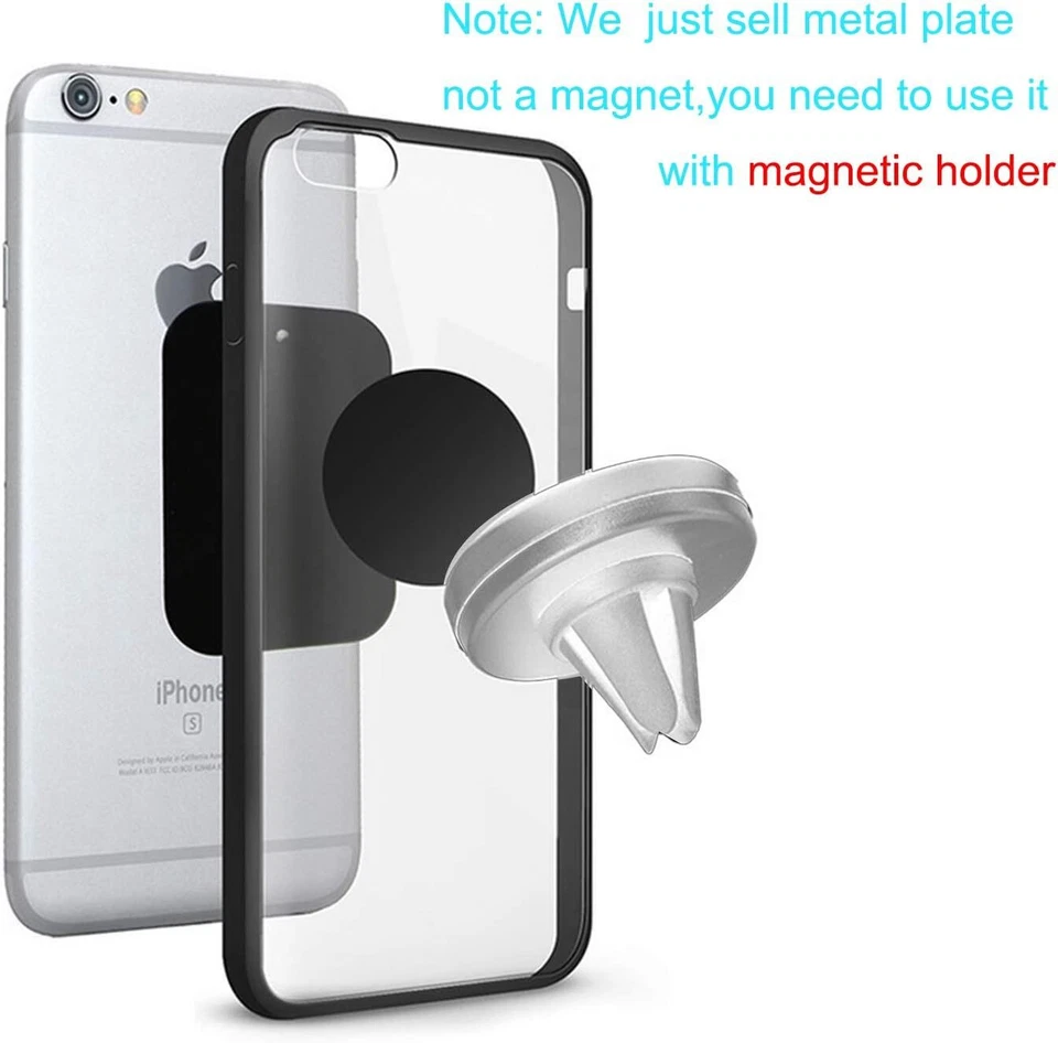 Metal Plates Adhesive Sticker Replace For Magnetic Car Mount Phone Holder - Image 4 of 4