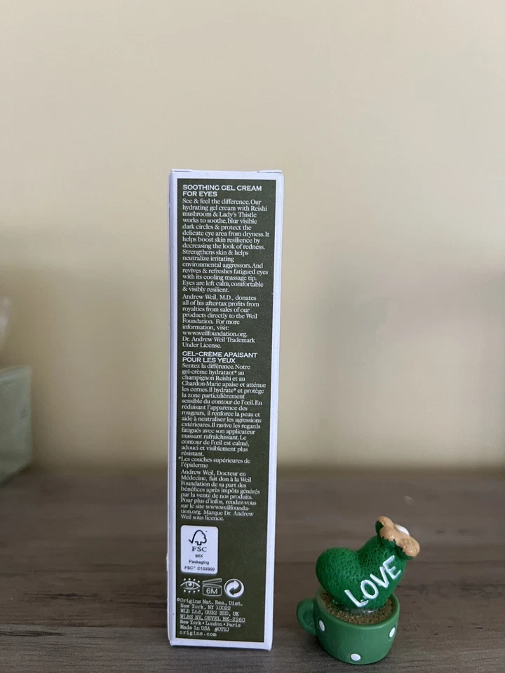 Origins Dr. Weil Mega Crema Gel Calmante Alivio y Resiliencia de Hongos para Ojos Foto 2 de 4