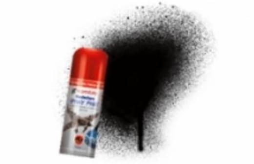 Humbrol Acrylic Paint no: 201 AD6201 Metallic Black 150ml Spray Can