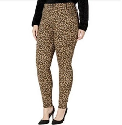 Levis Women s Plus 720 High Rise Super Skinny Leopard Print Jeans Size 24W